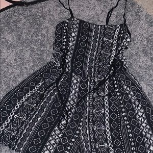 Black and white romper